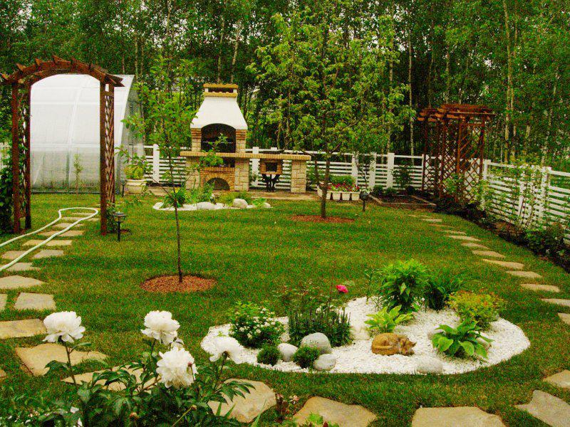 Озеленение. Коттеджный поселок, Можайское шоссе