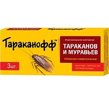 Инсектицид Тараканофф контрудар-приманки для уничтожен тараканов и муравьев
