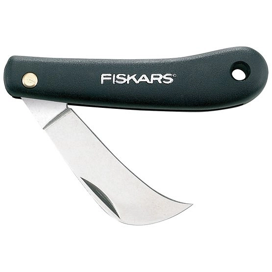 Нож прививочный садовый крючкообразный FISKARS