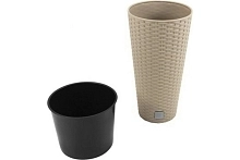 Кашпо для цветов RATO Tubus мокко 2 предмета 35/64л DRTUS400-7579U