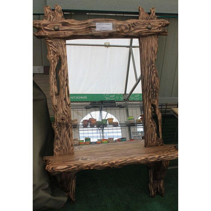 Зеркало резное деревянное