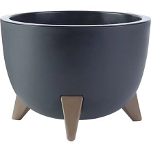 Кашпо Грация Антрацит 4,5л