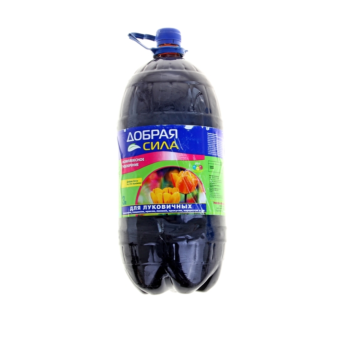 Удобрение цветочное Жидкое комплексное удобрение Добрая сила для луковичных 3л