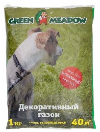 Газон GREEN MEADOW Быстровосстанавливающийся 1кг Зеленый ковер