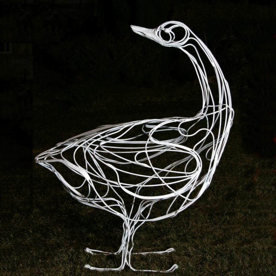 Форма-топиарий из проволоки Гусь DF 019