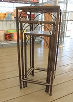 Этажерка Набор из 3-х с элем из керамики сине/белый AC 97