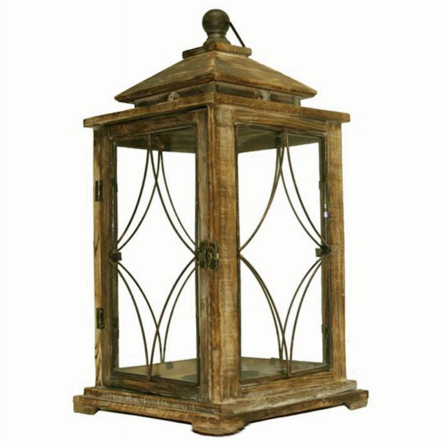 Светильник садовый деревянный "Тайна"