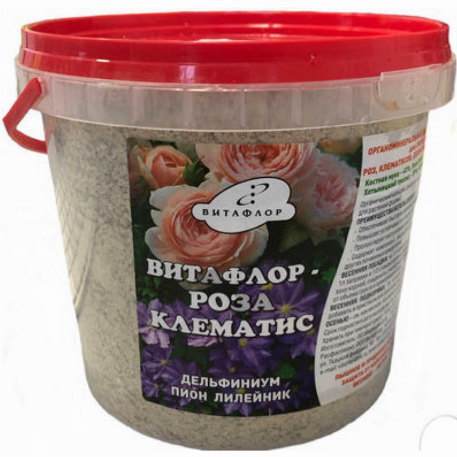 Удобрение цветочное Витафлор Роза-Клематис органоминеральная заправка  1л