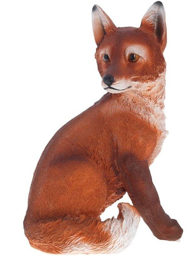 Фигура садовая Лиса с фонарем 