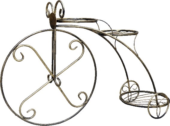 Подставка садовая Классика велосипед 71-053 на 3 цв (Айронкр)