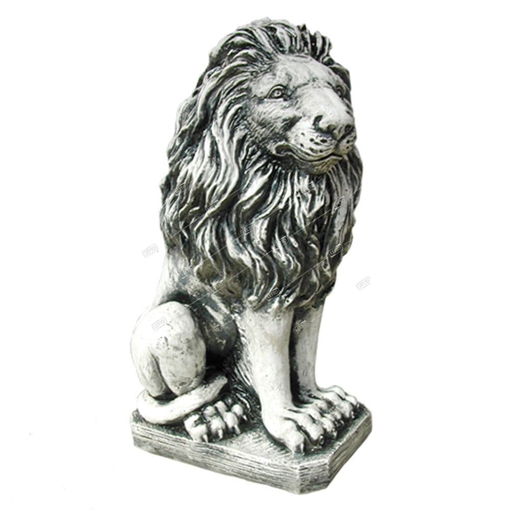 Фигура садовая Лев сидит F01078 правый  (Айронкр)