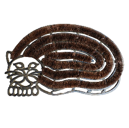 Коврик дверной Кот