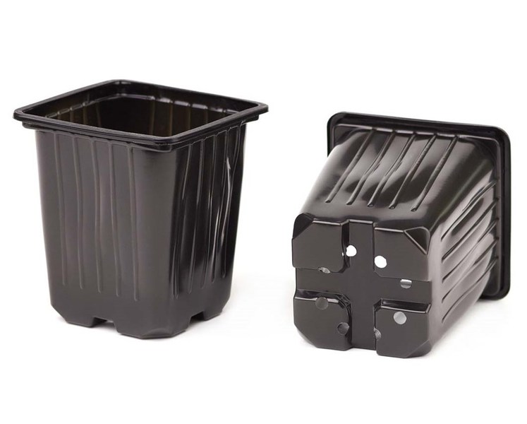 Горшок квадратный формованный 0,2л