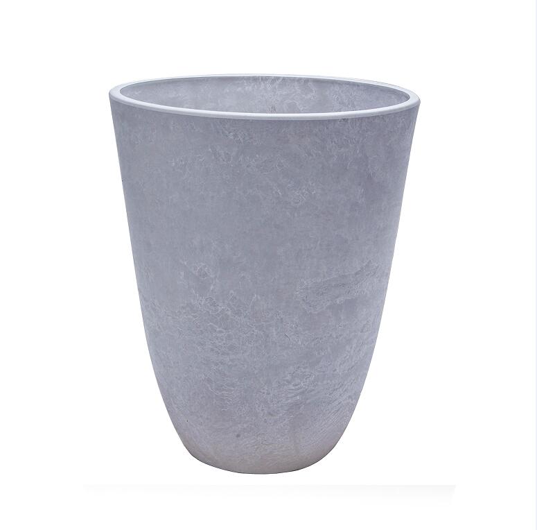 Горшок высокий 36л СВЕТЛО СЕРЫЙ