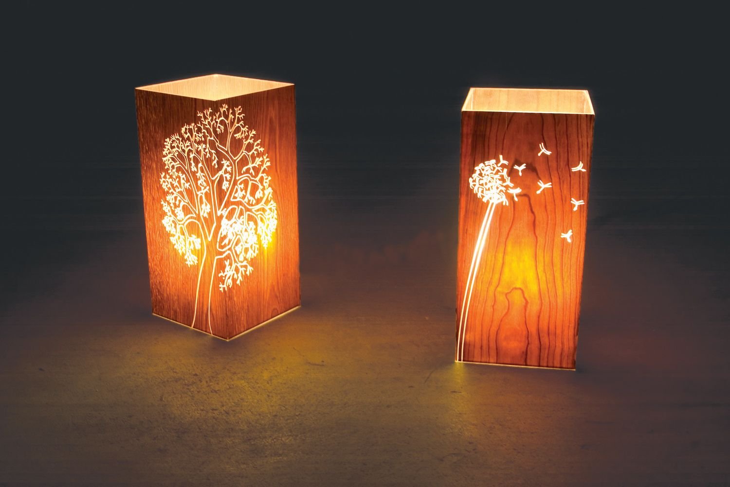 Светильник садовый деревянный "Волшебство"