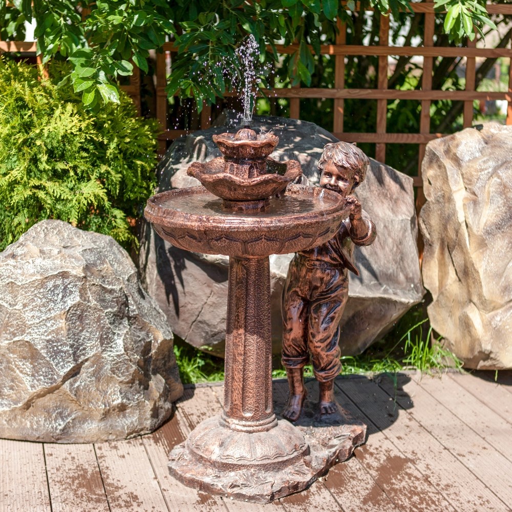 Фонтан Мальчик F07022 (Айронкр)
