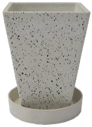 Горшок для растений Белый камень комплект 