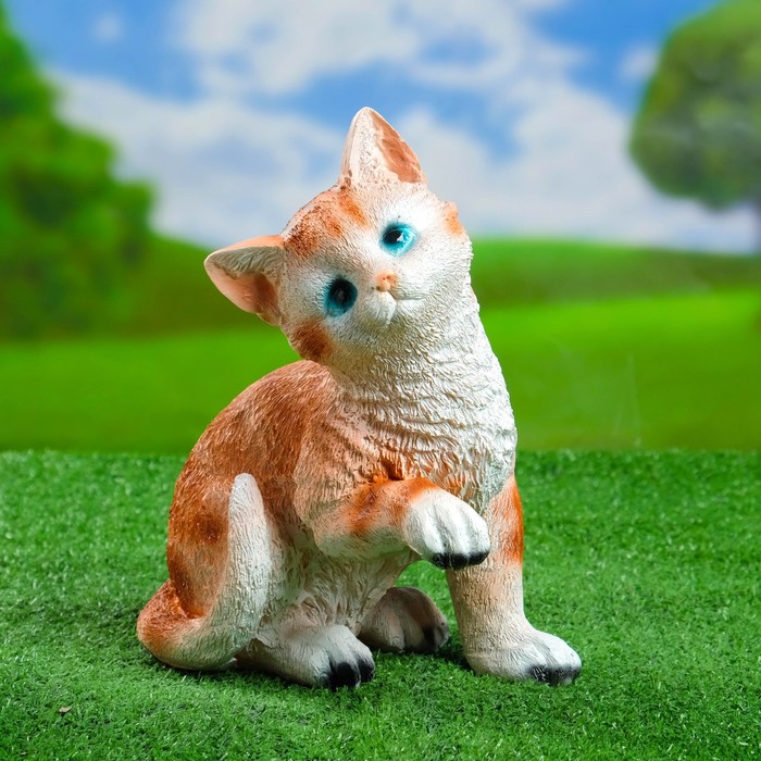 Фигура садовая Котенок игривый 