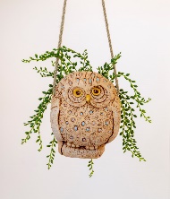Шамот Кашпо Сова подвесное 