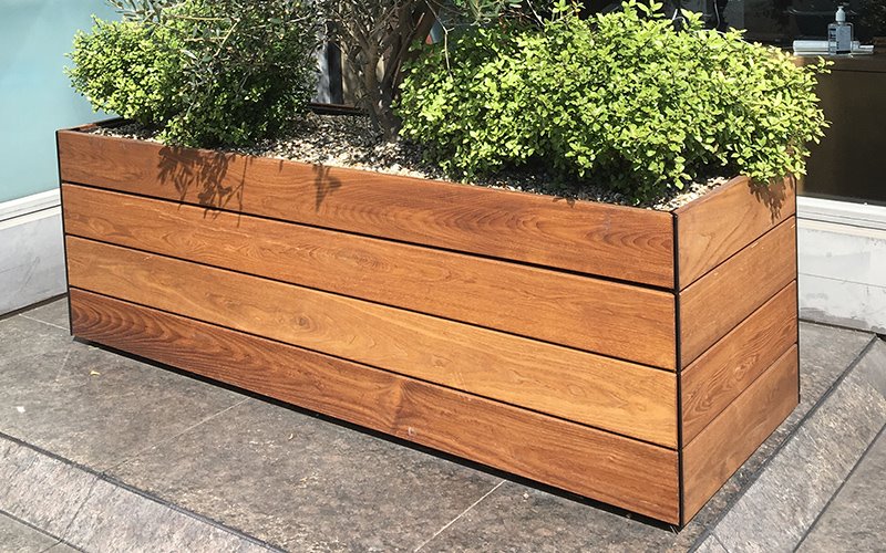 Кашпо England Деревянное натуральное