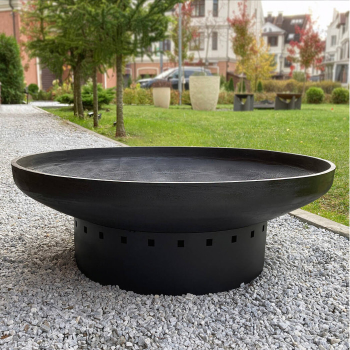 Костровая чаша Concretika на цилиндрической подставке М80