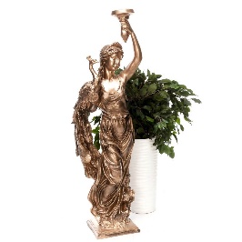 Фигура садовая Девушка с павлином 08463 (Айронкр)