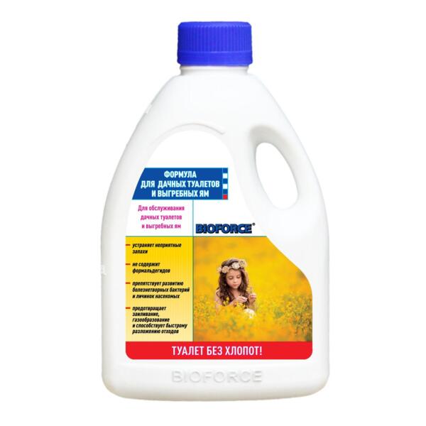 Биопрепарат BIOFORCE формула для дачных туалетов и выгребных ям 1000мл (Биокомп)