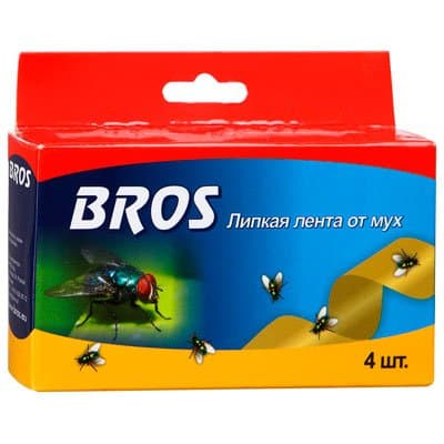 Ловушка клеевая BROS для отлова мух 4 шт.