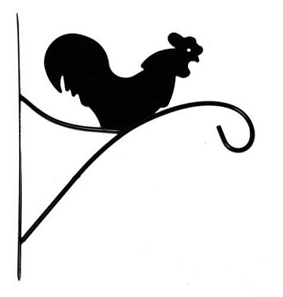 Крюк металлический для подвесных кашпо Петушок