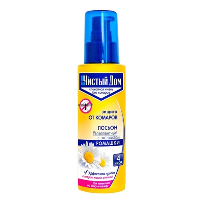 Репеллент Чистый Дом Лосьон спрей от Комаров 100мл 
