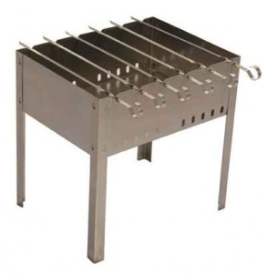 Мангал Пикник+6 шампуров сборный 500х300