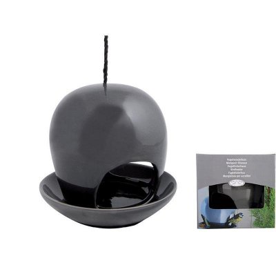 Кормушка для птиц из керамики серая FB 191 G