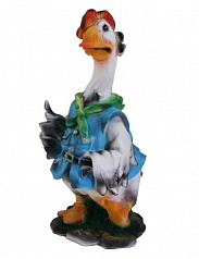 Фигура садовая Гусь в берете 