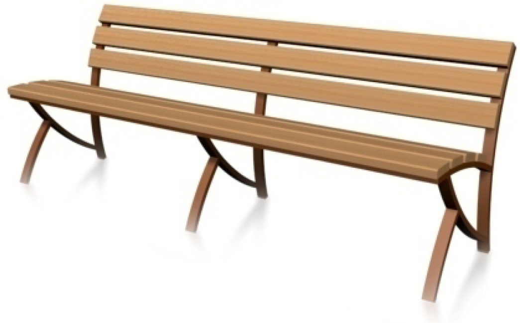 Скамья Дворовая со спинкой