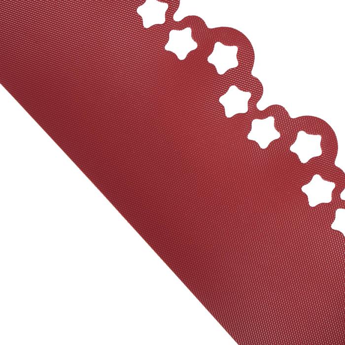 Бордюрная лента фигурная красная 15х9