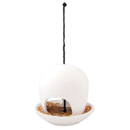 Кормушка для птиц из керамики белая FB 191 W
