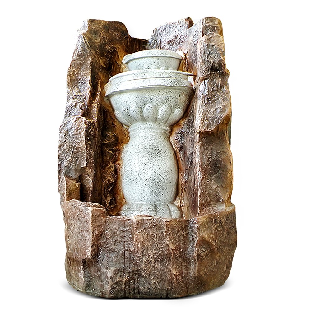 Фонтан угловой F03162 (Айронкр) (с колонной - чашей)