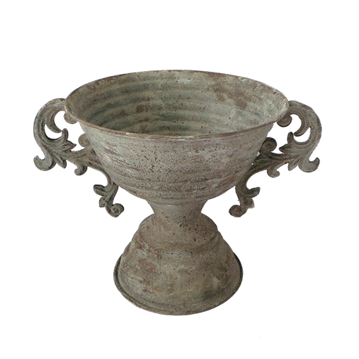 Кашпо Белая патина напольное д/цветов FY-155046-MD 