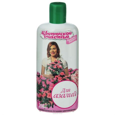 Удобрение цветочное минеральное жидкое Цветочное счастье Азалия 250мл