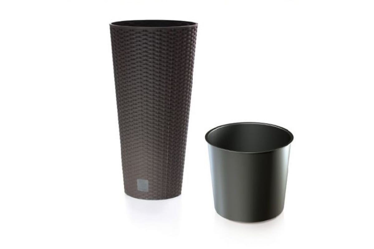 Кашпо для цветов RATO Tubus венге 2 предмета 35/64л DRTUS400-440U