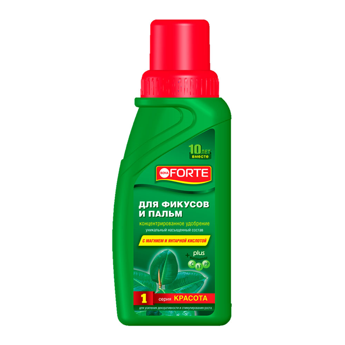 Удобрение цветочное Bona Forte Жидкое комплексн удобрение для ФИКУСОВ И ПАЛЬМ 285мл