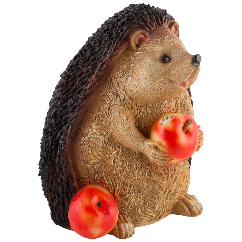 Фигура садовая Ежик с 2-мя яблоками H-18