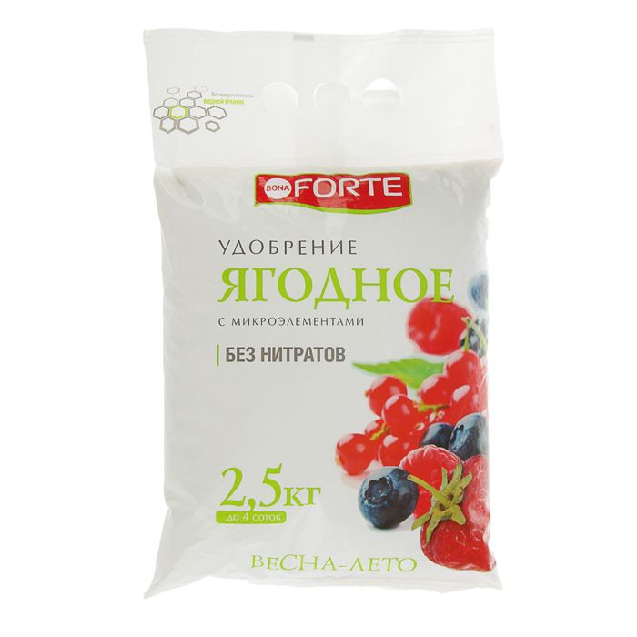 Удобрение Bona Forte Марка NPK 17-10-14 Ягодное весна-лето 2,5кг