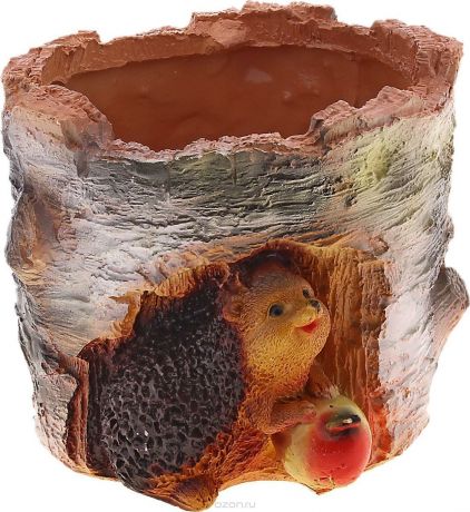 Кашпо Ежики на березе НР091226