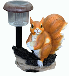 Фигура садовая Белка с орешком под фонарем 39*27 