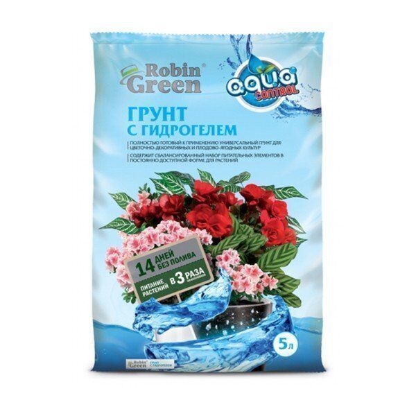 Грунт универсальный Робин Грин с гидрогелем 2,5 л