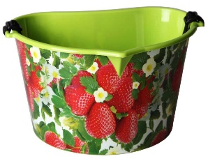 Корзина для сбора ягод АЛЬТЕРНАТИВА с ремнем 3л/ 5л пластик