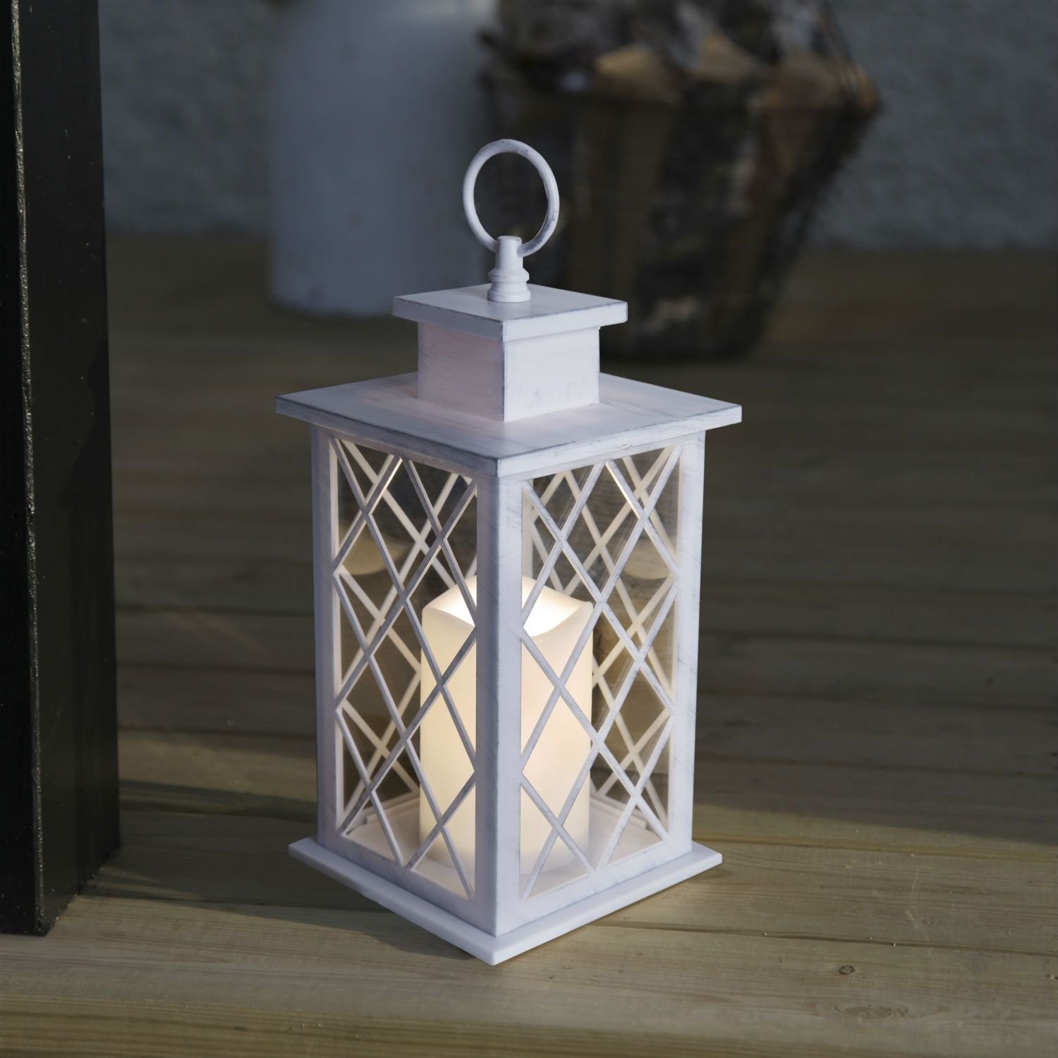 Светильник садовый деревянный "Мерцание"