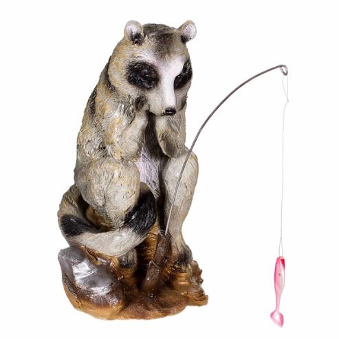 Фигура садовая Енот рыбак
