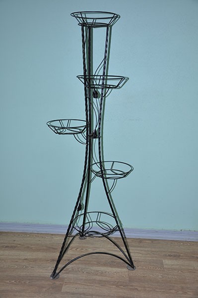 Подставка напольная на 5 горшков с листом (З)